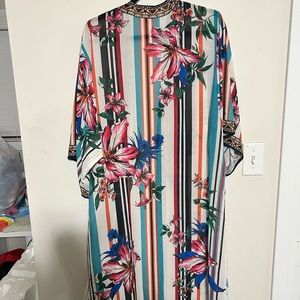 Free Market chiffon kimono / swim cover up